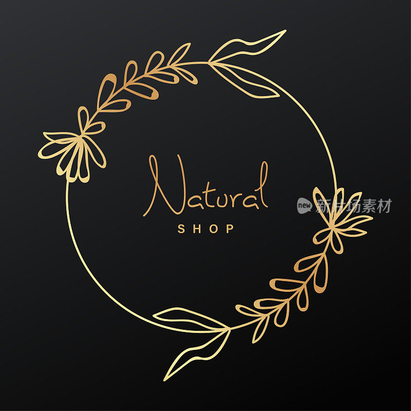 Luxury Logo Natural Shop